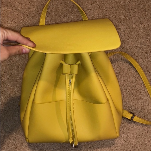 zara yellow backpack